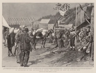 To Klondyke by the All-Canadian Route, the Fourth of July in Dawson City